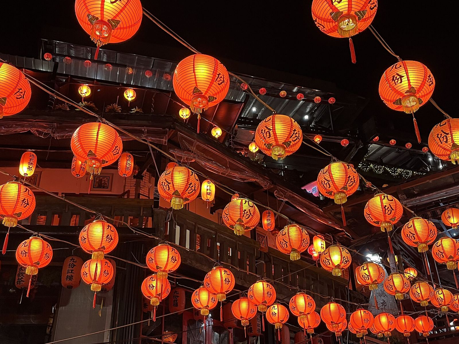 Laternen in der Altstadt von Jiufen